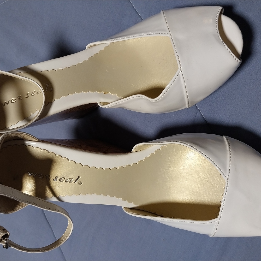 Wet Seal White Heels Chic Style